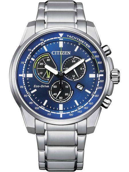 Citizen Eco-Drive Chronograph AT1190-87L men's watch, acier inoxydable strap