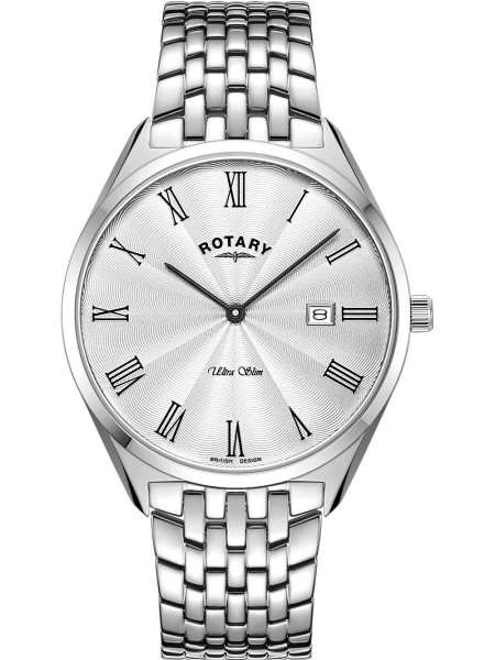 Rotary Ultra Slim GB08010/01 montre pour homme, acier inoxydable sangle