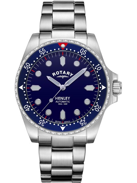Rotary Henley Automatic GB05136/05 montre pour homme, acier inoxydable sangle
