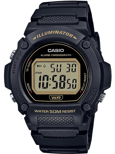 Casio Collection W-219H-1A2VEF Reloj para hombre, correa de resina