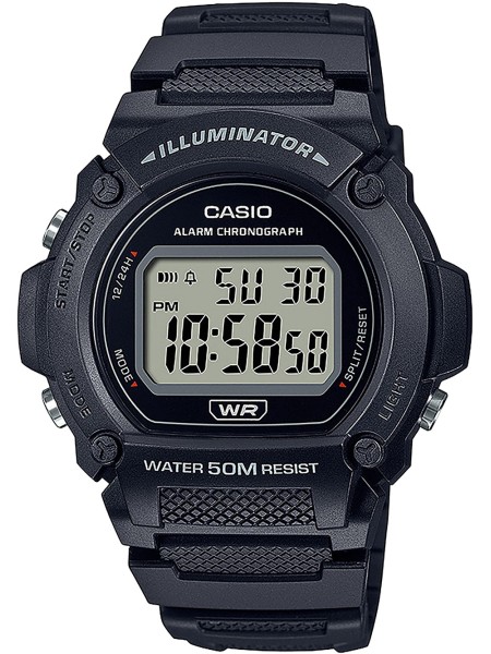 Casio Collection W-219H-1AVEF Reloj para hombre, correa de resina