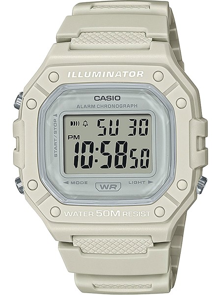 Casio Collection W-218HC-8AVEF Relógio para mulher, pulseira de resina