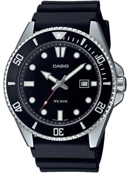 Casio Collection MDV-107-1A1VEF herrklocka, harts armband