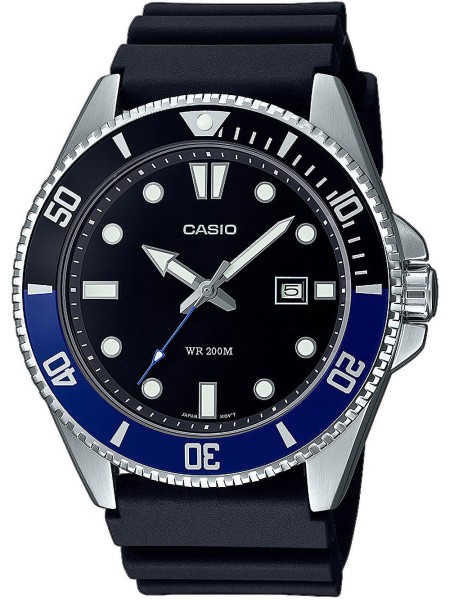 Casio Collection MDV-107-1A2VEF herrklocka, harts armband