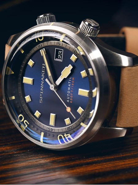 Spinnaker Bradner Automatic SP-5062-05 men's watch, cuir véritable strap