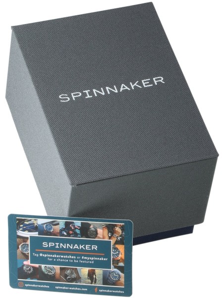 Spinnaker Bradner Automatic SP-5062-05 herrklocka, äkta läder armband