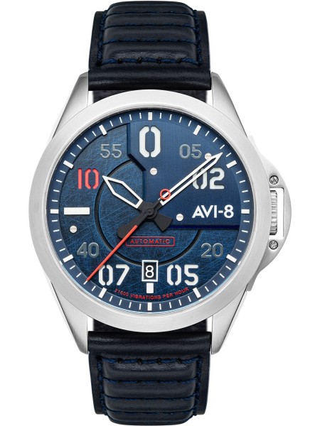 AVI-8 P-51 Mustang Automatic AV-4086-02 men's watch, real leather strap