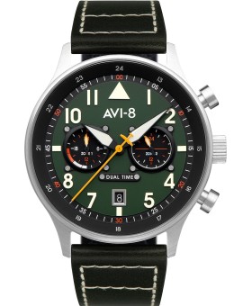 AVI-8 Carey Dual Time AV-4088-02 relógio masculino