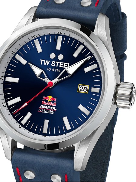TW-Steel Red Bull Ampol Racing VS96 Reloj para hombre, correa de cuero real