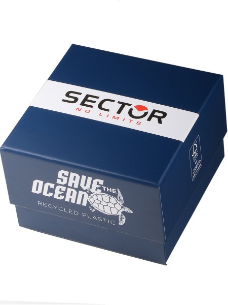 Sector Save The Ocean R3251539002 herenhorloge, textiel bandje
