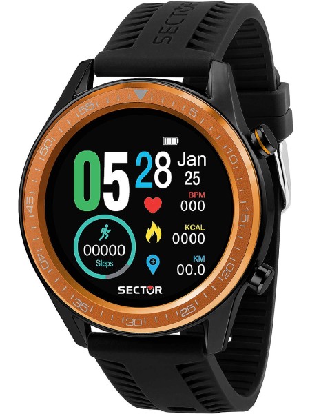 Sector Smartwatch S-02 R3251545003 herrklocka, silikon armband