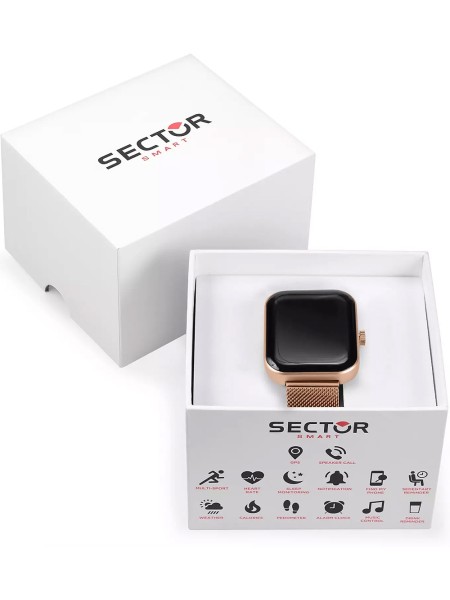 Montre pour dames Sector Smartwatch S-03 R3253282002, bracelet acier inoxydable