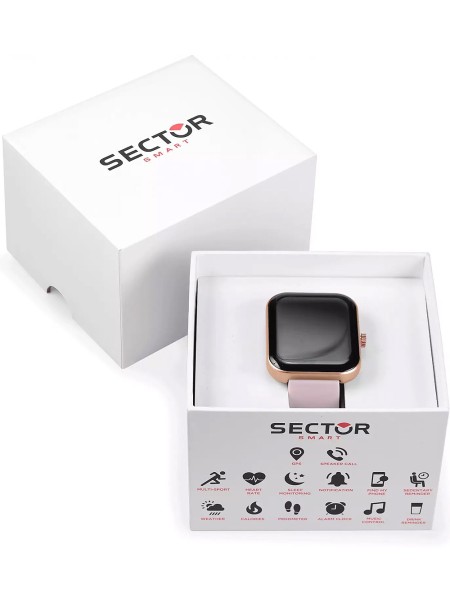 Montre pour dames Sector Smartwatch S-03 R3251282002, bracelet silicone