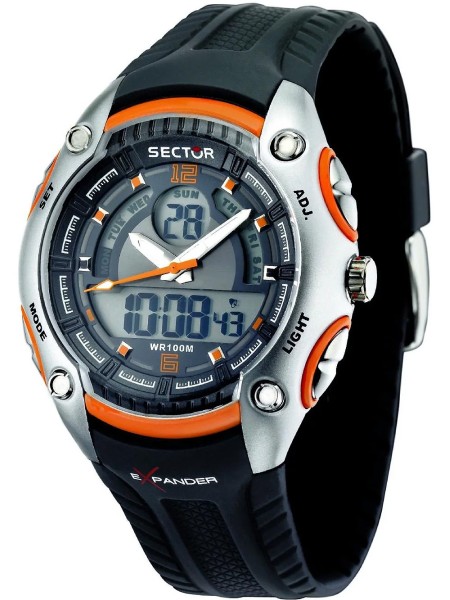 Sector Street Fashion R3251574004 herrklocka, silikon armband