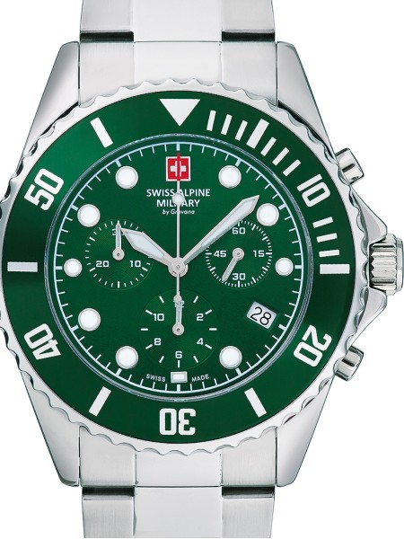 Swiss Alpine Military Serie 7053 Chrono SAM7053.9134 men's watch, stainless steel strap