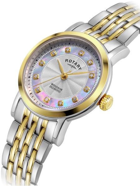 Rotary Windsor LB05421/41/D Relógio para mulher, pulseira de acero inoxidable