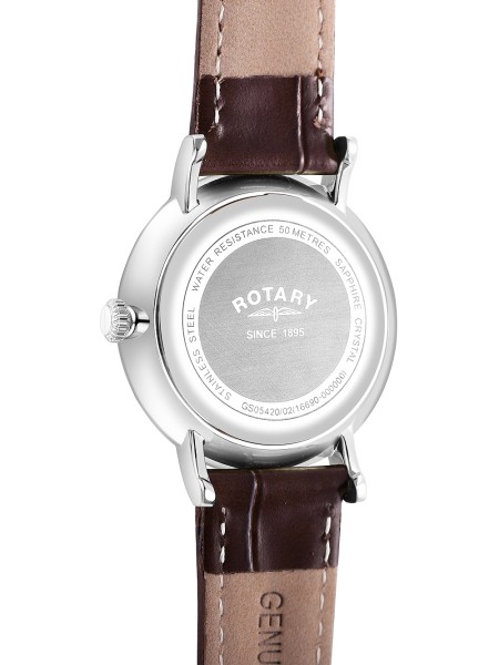 Rotary Windsor GS05420/02 montre pour homme, cuir véritable sangle