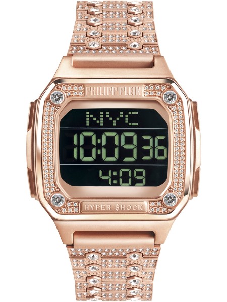 Philipp Plein Hyper $hock PWHAA1221 Relógio para mulher, pulseira de acero inoxidable