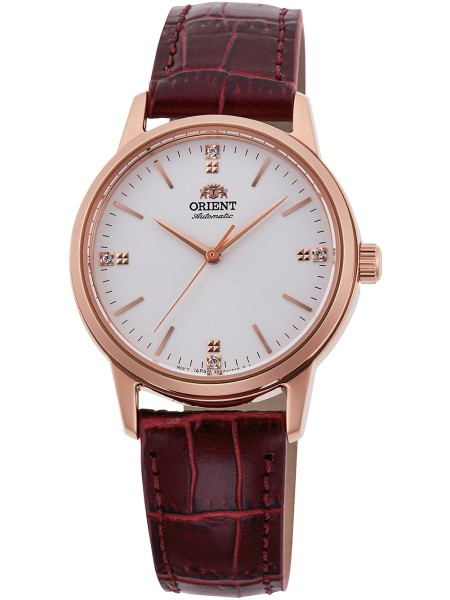 Orient Automatic RA-NB0105S10B Relógio para mulher, pulseira de cuero real