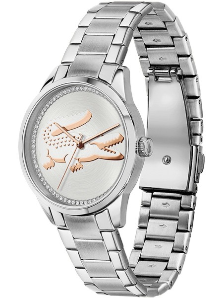 Lacoste Ladycroc 2001189 Relógio para mulher, pulseira de acero inoxidable