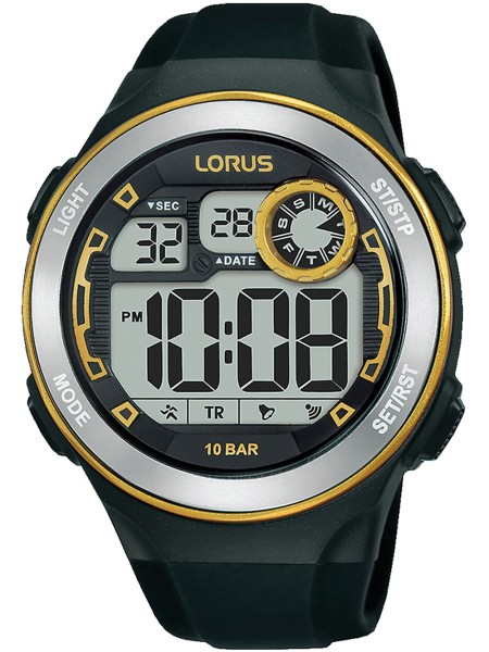 Lorus Sport Digital R2379NX9 Reloj para hombre, correa de silicona