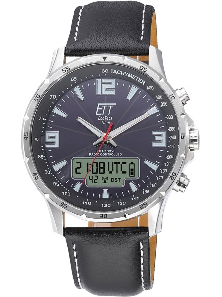 ETT Eco Tech Time Professional Radio Controlled EGS-11550-21L Reloj para hombre, correa de acero inoxidable