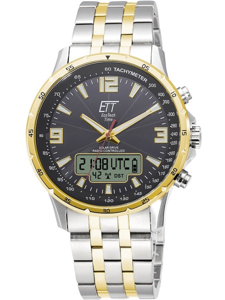 ETT Eco Tech Time Professional Radio Controlled EGS-11553-21M men's watch, acier inoxydable strap