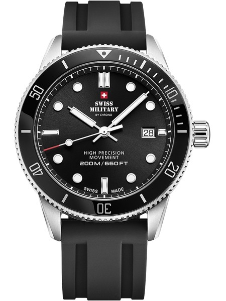 Swiss Military by Chrono Quartz Diver SM34088.07 men's watch, silicone strap