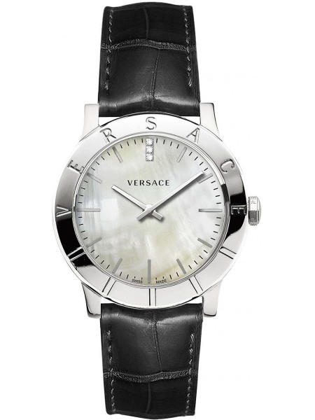 Versace Acorn VQA050017 Relógio para mulher, pulseira de cuero real