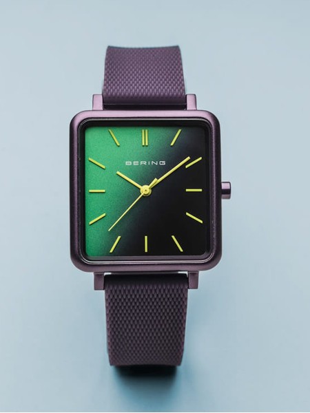 Bering True Aurora 16929-999 ladies' watch, silicone strap