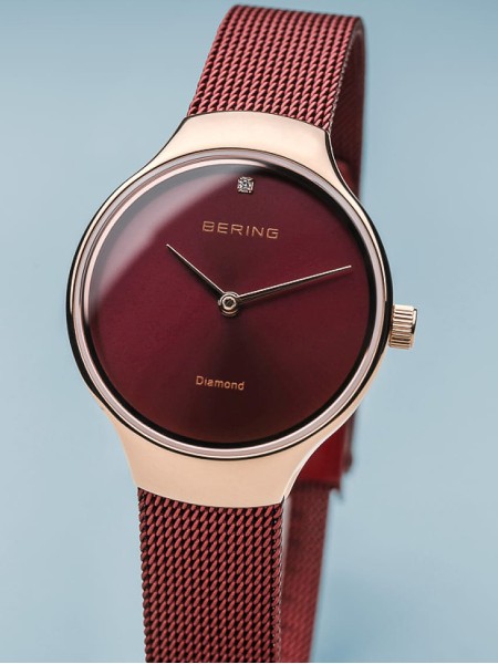 Bering Charity 13326-Charity Reloj para mujer, correa de acero inoxidable