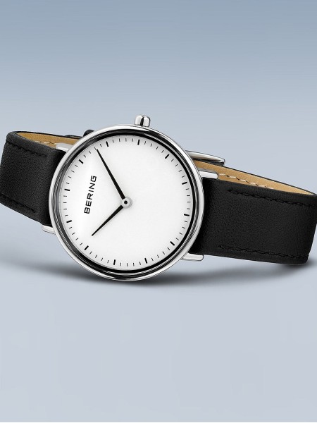 Bering Ultra Slim 15729-404 γυναικείο ρολόι, με λουράκι real leather