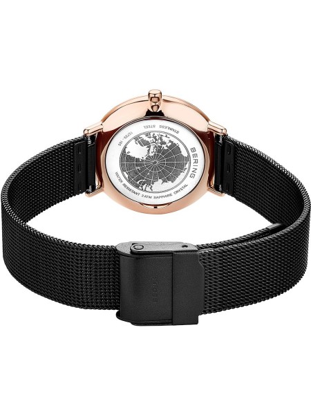 Bering Ultra Slim 15729-166 γυναικείο ρολόι, με λουράκι real leather