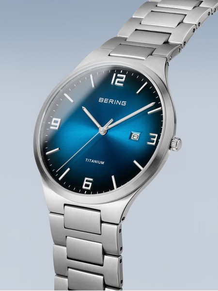 Bering Titanium 15240-777 men's watch, titanium strap
