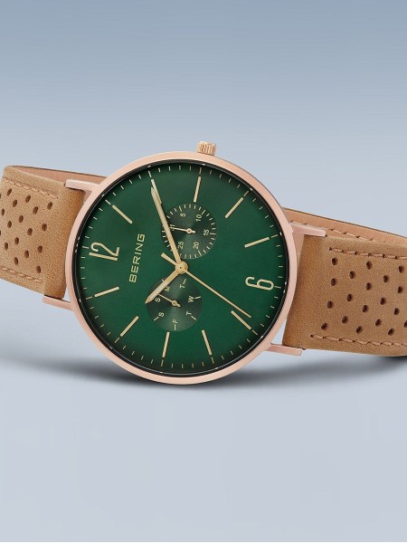 Bering Classic 14240-668 men's watch, cuir véritable strap