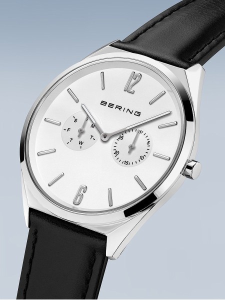 Bering Ultra Slim 17140-404 damklocka, äkta läder armband