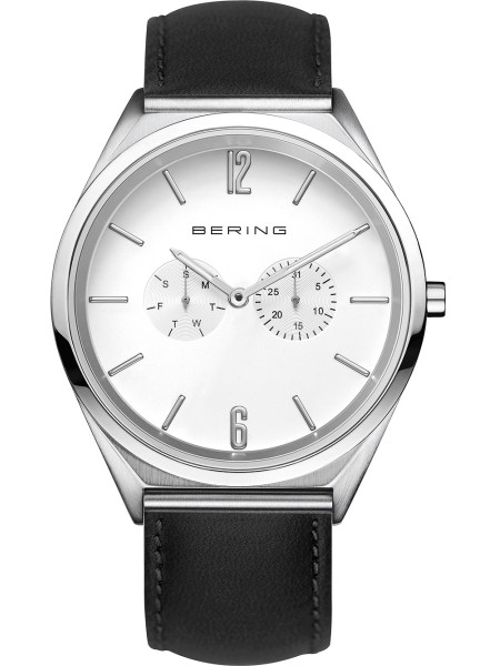 Bering Ultra Slim 17140-404 Relógio para mulher, pulseira de cuero real