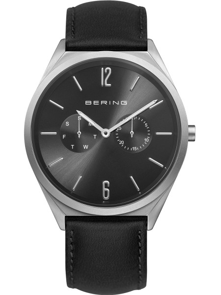 Bering Ultra Slim 17140-402 γυναικείο ρολόι, με λουράκι real leather