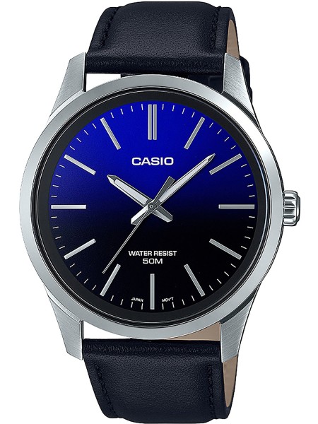Casio Collection MTP-E180L-2AVEF men's watch, cuir véritable strap