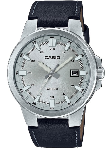 Casio Collection MTP-E173L-7AVEF men's watch, cuir véritable strap