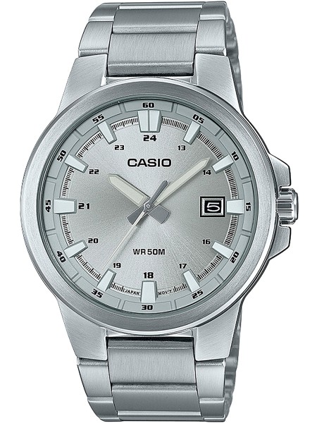 Casio Collection MTP-E173D-7AVEF men's watch, stainless steel strap