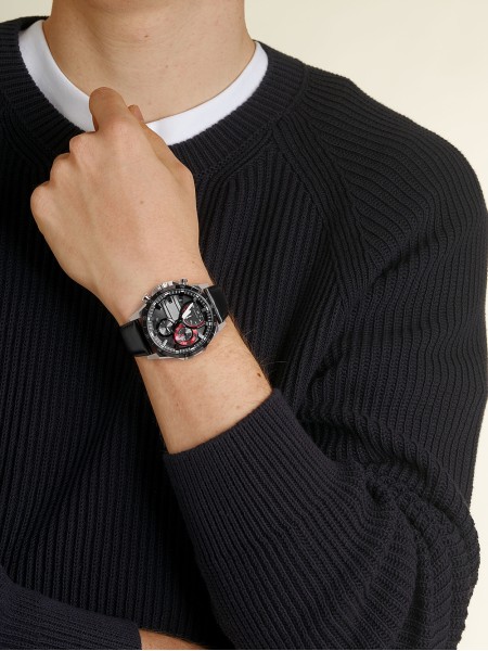 Casio Edifice Solar EFS-S620BL-1AVUEF men's watch, real leather strap