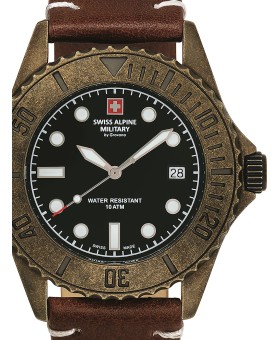 Swiss Alpine Military Diver Vintage SAM7051.1589 relógio masculino