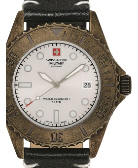 Swiss Alpine Military Diver Vintage SAM7051.1582 relógio masculino