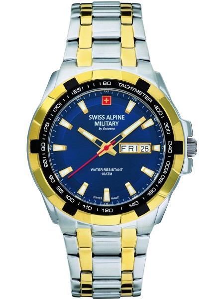 Swiss Alpine Military Serie 7043 Day-Date SAM7043.1145 men's watch, acier inoxydable strap