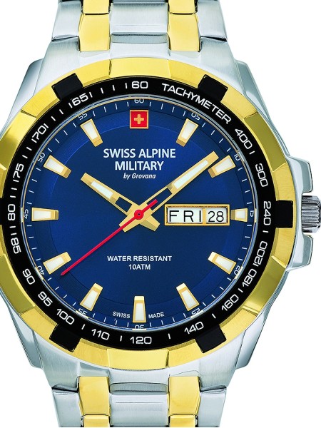 Swiss Alpine Military Serie 7043 Day-Date SAM7043.1145 men's watch, stainless steel strap