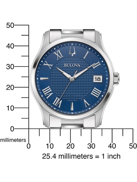 Bulova Wilton 96B386 men's watch, acier inoxydable strap