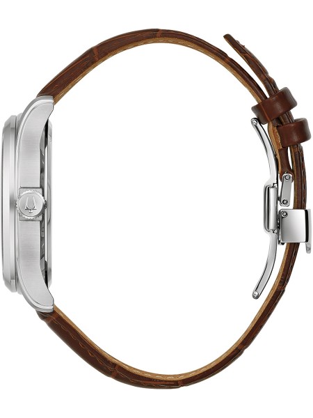 Bulova Wilton 96B389 Herrenuhr, real leather Armband