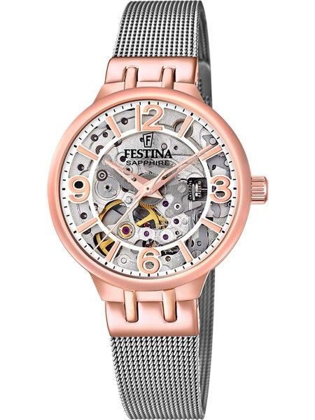 Festina Automatic F20581/1 Relógio para mulher, pulseira de acero inoxidable