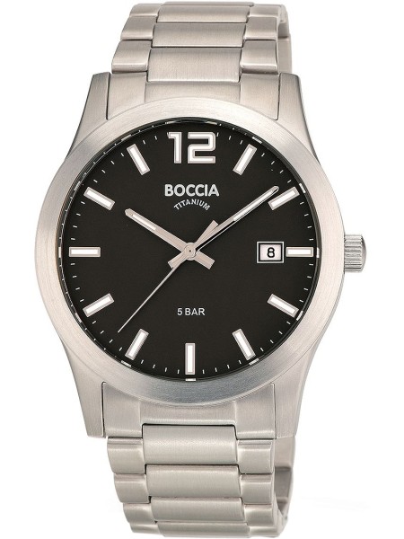 Boccia Titanium 3619-02 men's watch, titane strap